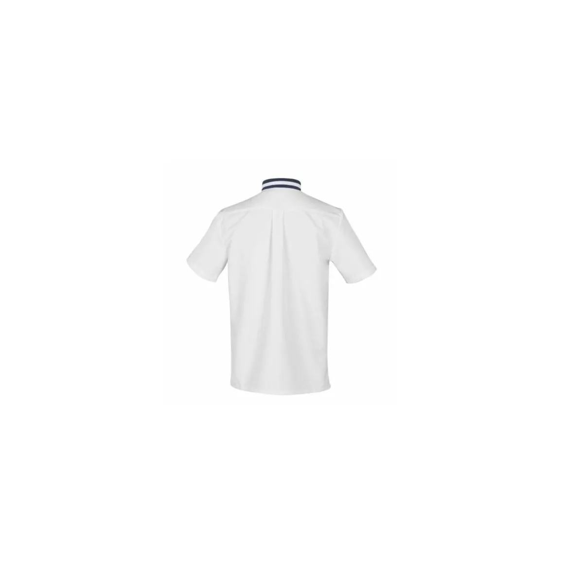 Veste manches courtes Hylo polycoton blanc/marine - taille 1