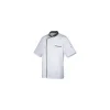 Veste polycoton manches courtes Energy blanc et noir T6