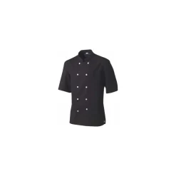 Veste polycoton manches courtes noire XS
