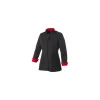 Veste polycoton Una femme manches longues noire et rouge T3