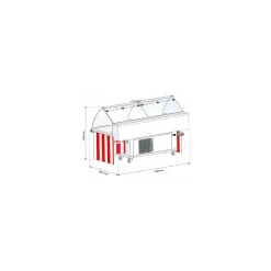 Vitrine pliante réfrigérée VPM 2000