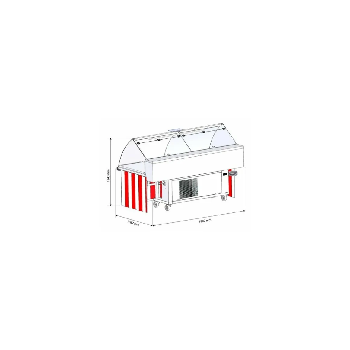Vitrine pliante réfrigérée VPM 2000